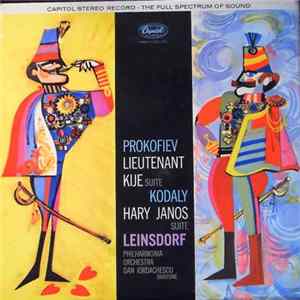 Prokofiev / Kodaly - Erich Leinsdorf Conducting The Philharmonia Orchestra Baritone Dan Iordăchescu - Lieutenant Kijé Suite / Háry János Suite FLAC