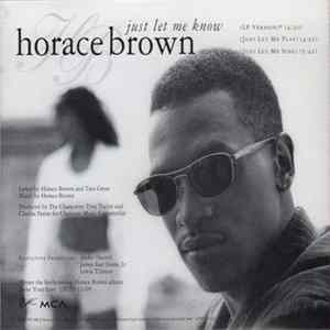 Horace Brown - Just Let Me Know FLAC