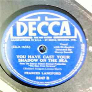 Frances Langford - Falling In Love With Love / You Have Cast Your Shadow On The Sea FLAC
