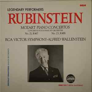 Rubinstein - Mozart, RCA Victor Symphony, Alfred Wallenstein - Mozart Piano Concertos, (Concertos Pour Piano Et Orchestre No. 21, K467 , No.23, K488 ) FLAC