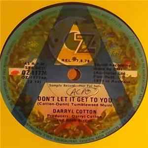 Darryl Cotton - Don't Let It Get To You FLAC