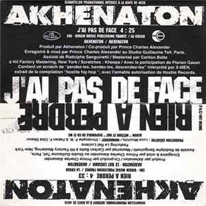 Akhenaton - J'ai Pas De Face / Rien A Perdre FLAC