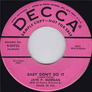 Jaye P. Morgan - Baby Don't Do It / Nobody Met The Train FLAC