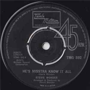 Stevie Wonder - He's Misstra Know It All FLAC