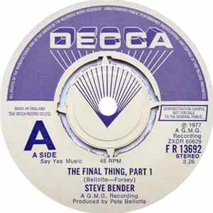 Steve Bender - The Final Thing FLAC