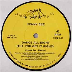 Kenny Bee - Dance All Night (Till You Get It Right) FLAC