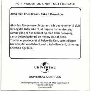 Akon feat. Chris Brown - Take It Down Low FLAC