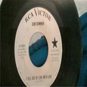 Don Bowman - I Fell Out Of Love With Love / The World's Worst Guitar Picker (promo) FLAC