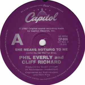 Phil Everly And Cliff Richard - She Means Nothing To Me FLAC