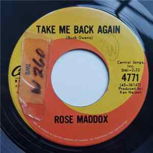 Rose Maddox - Take Me Back Again / Let's Pretend We're Strangers FLAC
