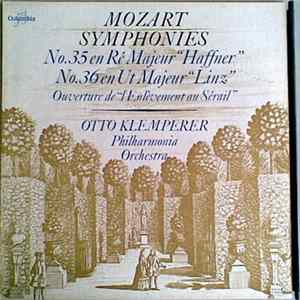 Mozart, Philharmonia Orchestra, Otto Klemperer - Symphonies No.35 En Ré Majeur "Haffner" - No.36 En Ut Majeur "Linz", Ouverture De "L'Enlèvement Au Sérail" FLAC