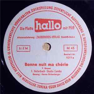 F. Hollerbach - Studio Combo / Alric-Gleiser-Quartett - Bonne Nuit Ma Chérie / Marguerita FLAC