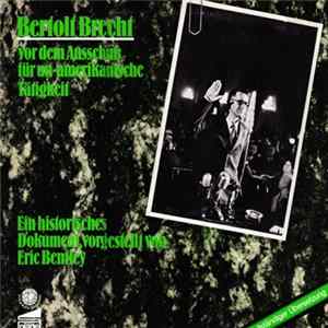 Bertolt Brecht - Vor Dem Ausschuß Für Un-Amerikanische Tätigkeit FLAC