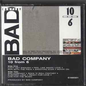 Bad Company - 10 From 6 FLAC