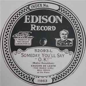 Vaughn De Leath (The Radio Girl) - There's A Cradle In Carolina / Someday You'll Say "O.K.!" FLAC