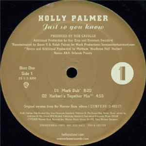 Holly Palmer - Just So You Know FLAC