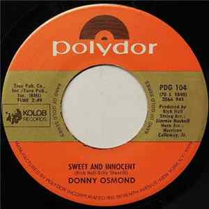 Donny Osmond - Sweet And Innocent FLAC