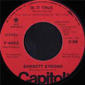 Barrett Strong - Is It True FLAC