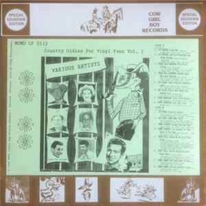 Various - Country Oldies For Vinyl Fans Vol. 1 FLAC
