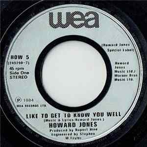 Howard Jones - Like To Get To Know You Well FLAC