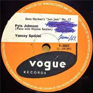 Pete Johnson - Yancey Special / J. J. Boogie FLAC