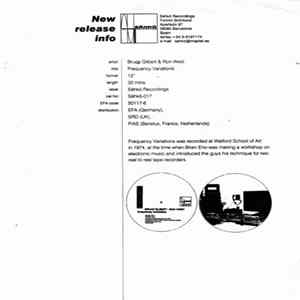 Bruce Gilbert & Ron West - Frequency Variation FLAC