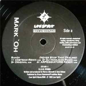 Mark 'Oh - Randy (Never Stop That Feeling) FLAC