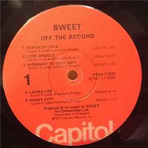 Sweet - Off The Record FLAC