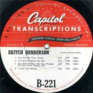 Skitch Henderson His Piano And His Orchestra - Skitch Henderson FLAC
