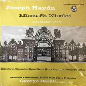 Orchester Der Wiener Staatsoper, George Barati, Elizabeth Thomann, Rose Bahl, Kurt Equiluz, Gerhard Eder, Joseph Nebois, Wiener Akademie Kammerchor - Missa St. Nicolai FLAC