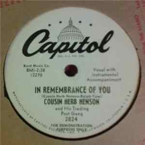Cousin Herb Henson And His Trading Post Gang - In Remembrance Of You / Laugh, Laugh, Laugh FLAC