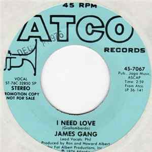 James Gang - I Need Love FLAC