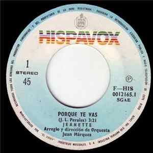 Jeanette - Porque Te Vas FLAC
