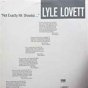 Lyle Lovett - Not Exactly Mr. Showbiz FLAC