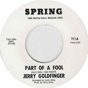 Jerry Goldfinger - Part Of A Fool FLAC
