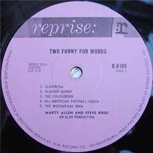 Marty Allen And Steve Rossi - Two Funny For Words FLAC