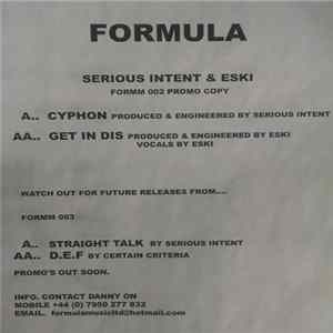 Serious Intent / Certain Criteria - Straight Talk / D.E.F. FLAC