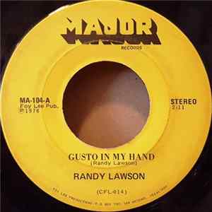 Randy Lawson - Gusto In My Hand / Sincerely FLAC