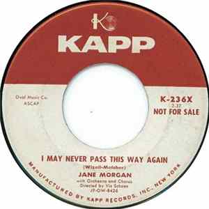 Jane Morgan - I May Never Pass This Way Again / You'll Never Walk Alone FLAC