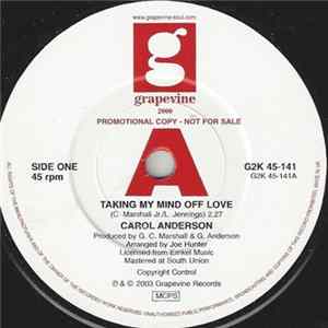 Carol Anderson - Taking My Mind Off Love / Sad Girl FLAC
