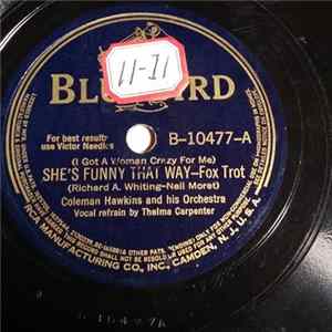Coleman Hawkins And His Orchestra - She's Funny That Way FLAC