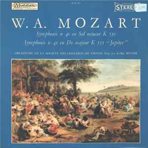 W.A. Mozart, Orchestre De La Société Des Concerts De Vienne Dirigé Par Karl Ritter - Symphonie No 40 En Sol Mineur K 550 - Symphonie No 41 En Do Majeur K 551 "Jupiter" FLAC