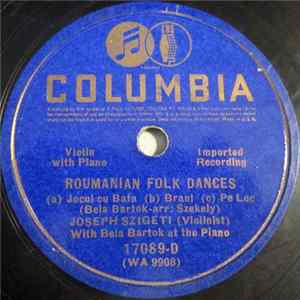 Joseph Szigeti , With Béla Bartók - Roumanian Folk Dances FLAC