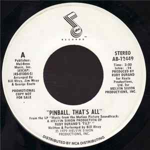 Bill Wray - Pinball, That's All FLAC