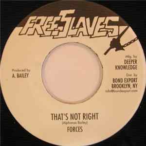 Forces - That's Not Right FLAC