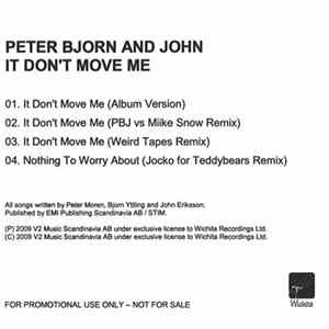 Peter Bjorn And John - It Don't Move Me FLAC