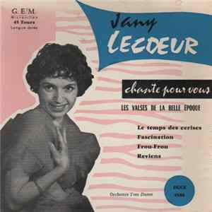 Jany Lecœur - Les Valses De La Belle Epoque FLAC