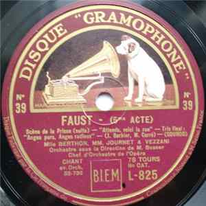 Mlle Berthon , MM. Journet & Vezzani - Faust N'39 FLAC