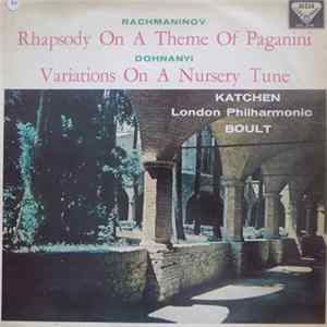 Rachmaninov / Dohnanyi, Katchen, London Philharmonic, Boult - Rhapsody On A Theme Of Paganini / Variations On A Nursery Tune FLAC