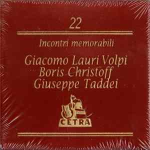 Giacomo Lauri Volpi, Boris Christoff, Giuseppe Taddei - Giacomo Lauri Volpi, Boris Christoff, Giuseppe Taddei FLAC